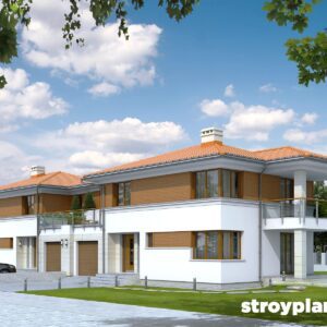 Проект двухэтажного дома ДД22 - фото 1