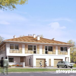 Проект двухэтажного дома ДД45 - фото 1