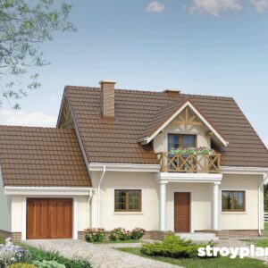 Проект дома с мансардой МД103 - фото 1