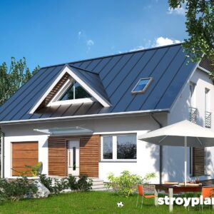 Проект дома с мансардой МД158 - фото 1