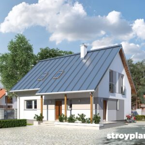 Проект дома с мансардой МД199 - фото 1